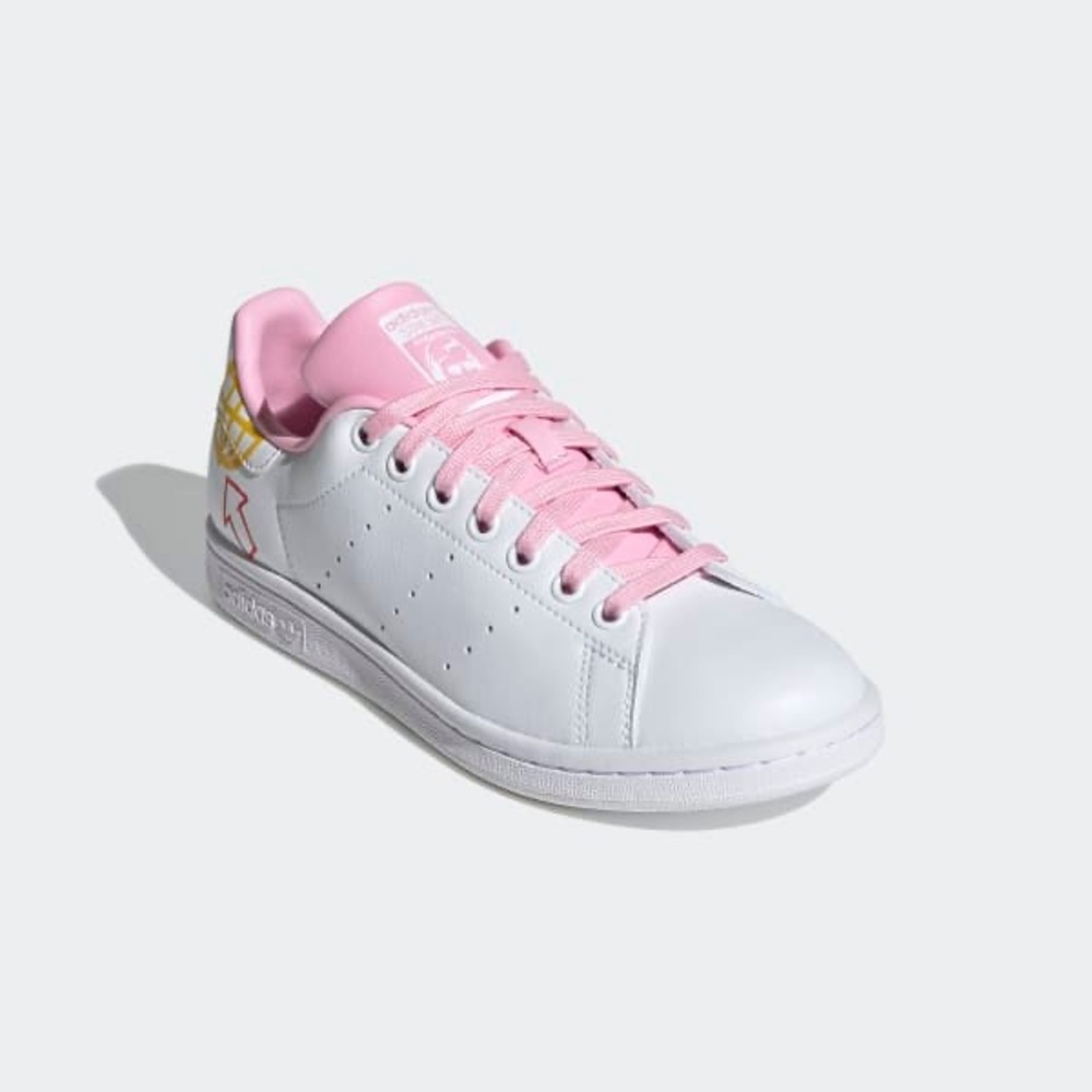 Adidas Stan Smith Shoes - Cloud White and True Pink - Make Me A Reasonable Offer - Picture 2 of 5